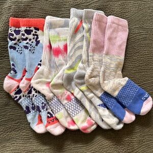 Bombas Women’s Wild Wear Calf Sock 4-Pack, Size Medium